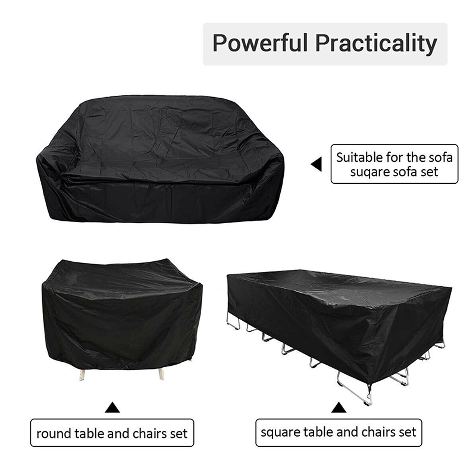 Heavy Duty Waterproof Garden Patio Furniture Cover For Rattan Table Cube Outdoor 